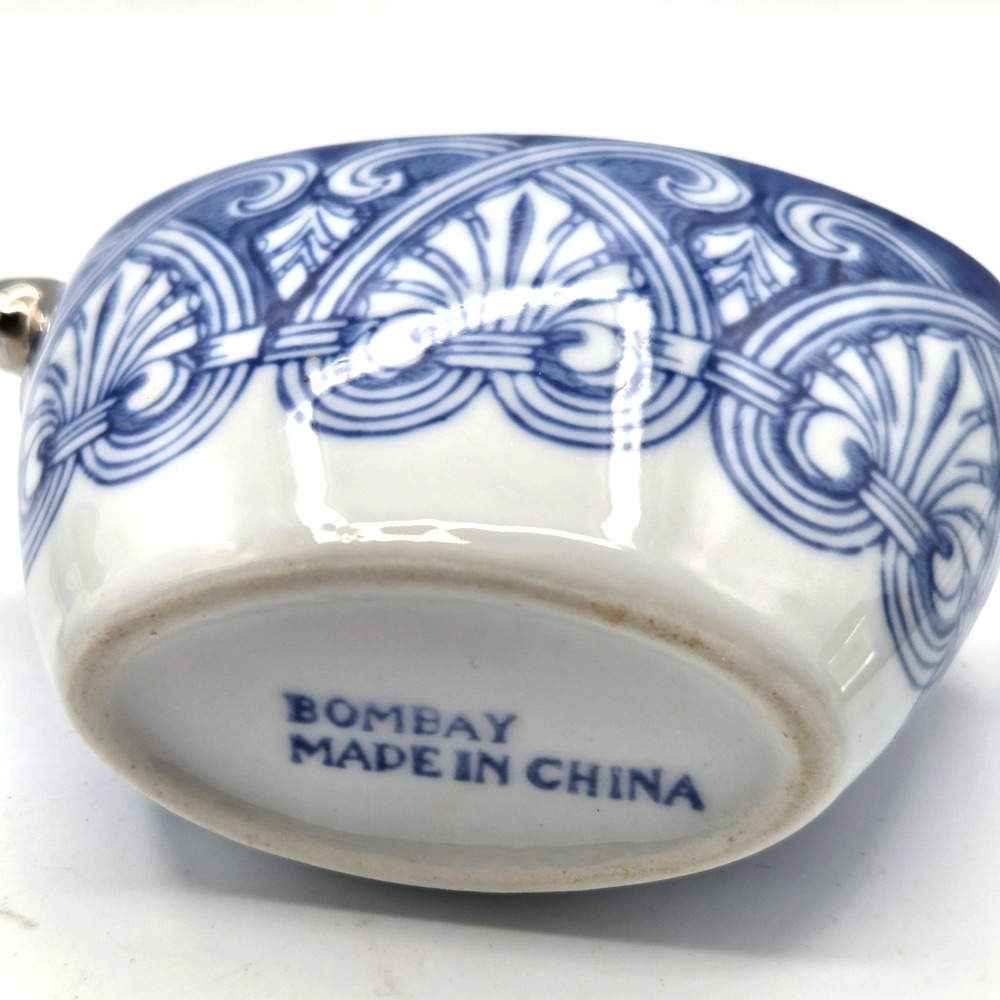 Bombay Arabesque Tile Pattern With Platinum Trim Creamer & Sugar Bowl Set - Picture 9 of 9